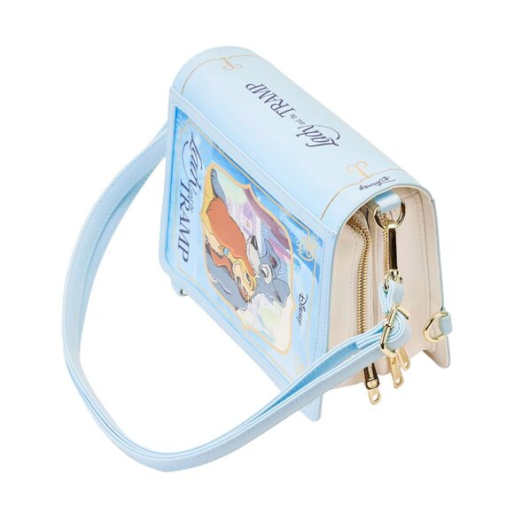 Loungefly‎ Lady and the Tramp Storybook Convertible Backpack & Crossbody Bag - Picture 4 of 7
